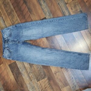 J. Galt Medium Wash Button Fly Straight Leg Denim Blue Jeans, Size Small